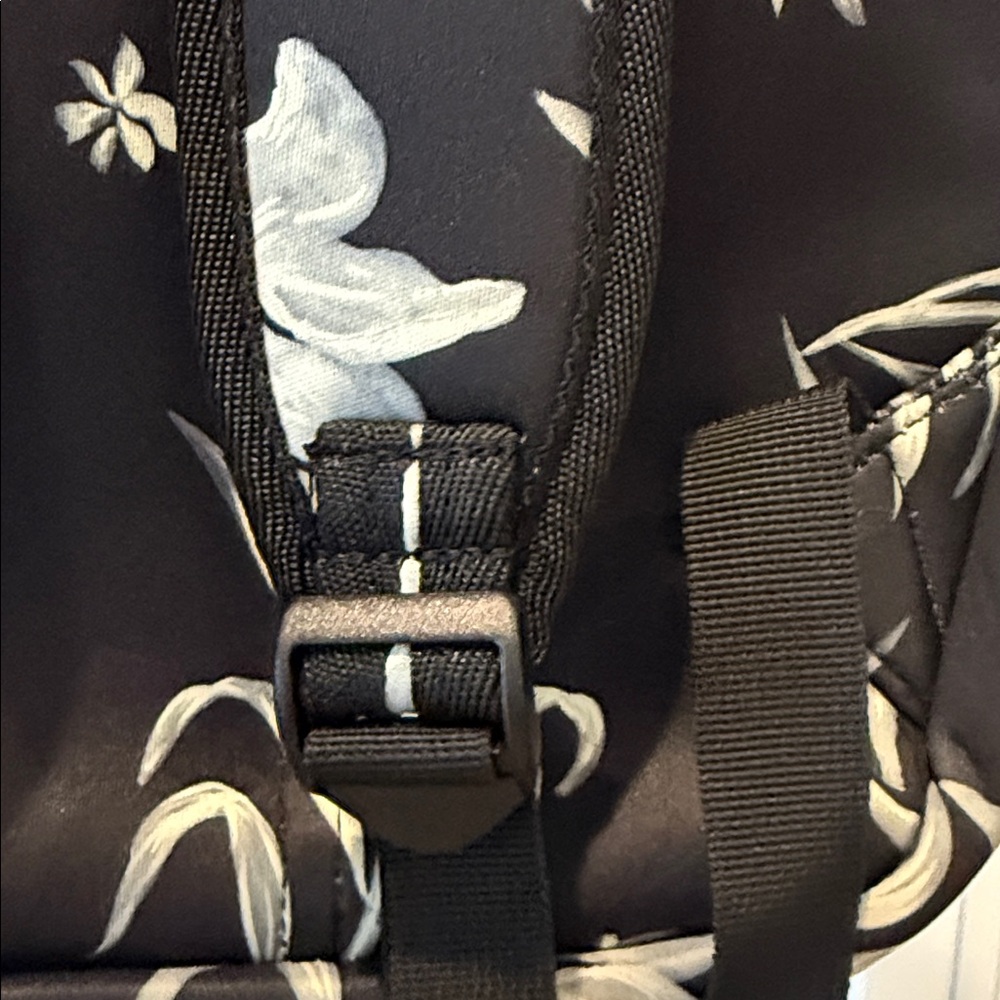 Roxy Black and White Floral Backpack - Picture 8 of 11